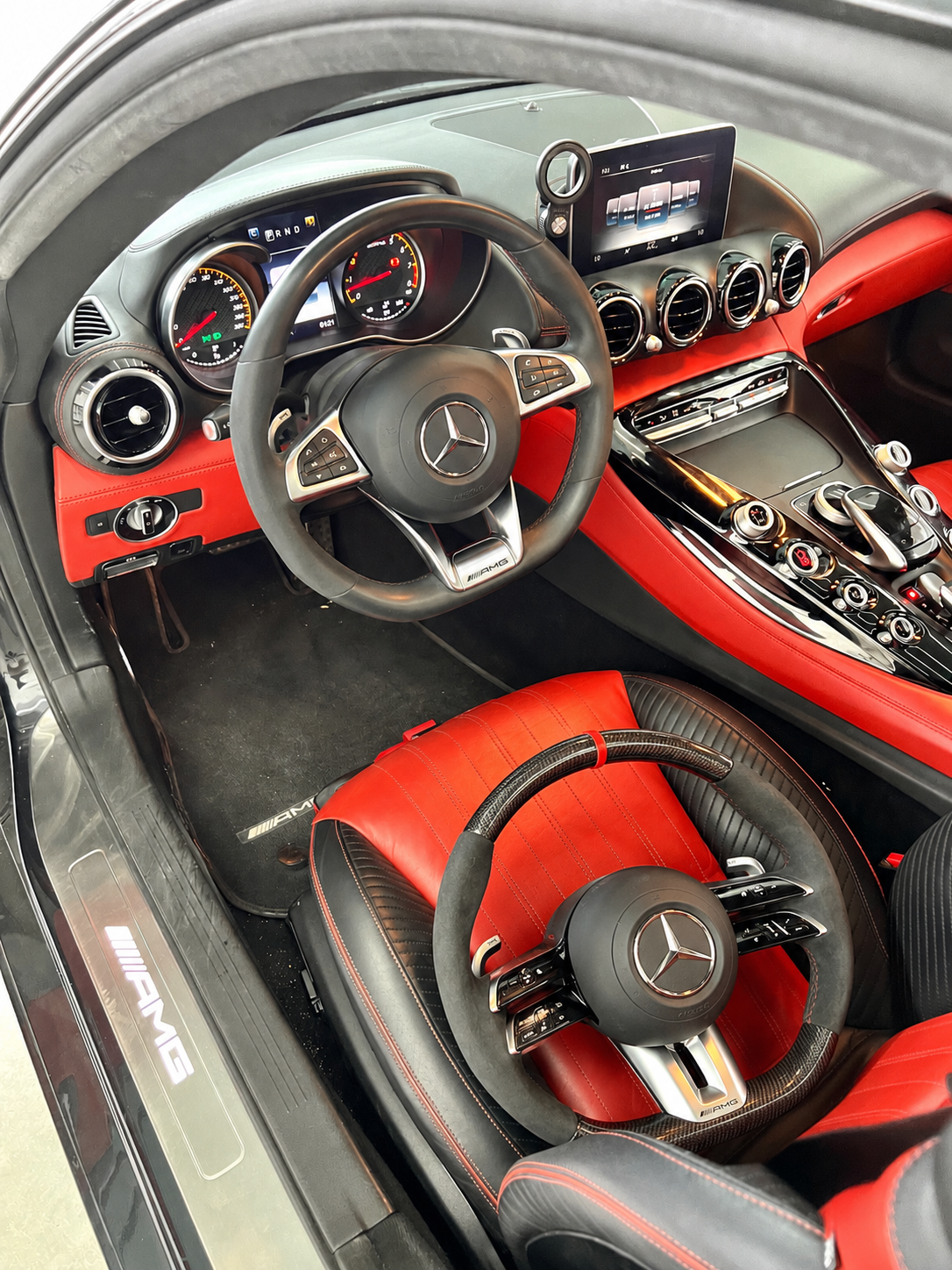 mercedesbenz steering wheel before